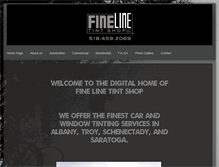 Tablet Screenshot of finelinetintshop.com